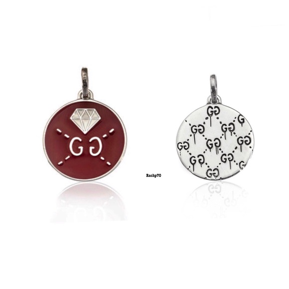 New Gucci Ghost Reversible Charm + Free 20" Chain - Picture 10 of 10